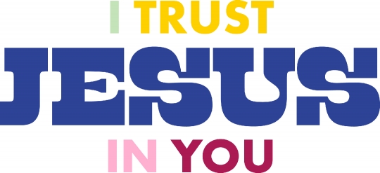 Jesus I Trust in You Multicolor