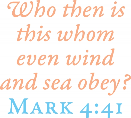 Who Then is This Whom Even Wind and Sea Obey